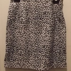 Shiny Leopard Print skirt * NWOT